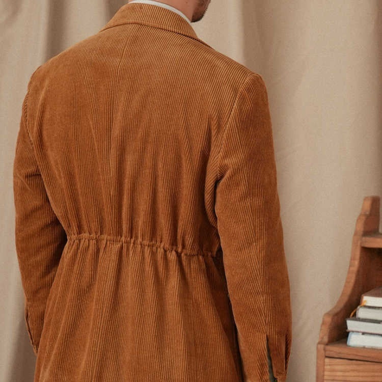 Lincoln Corduroy Cotton Suit Collar Jacket
