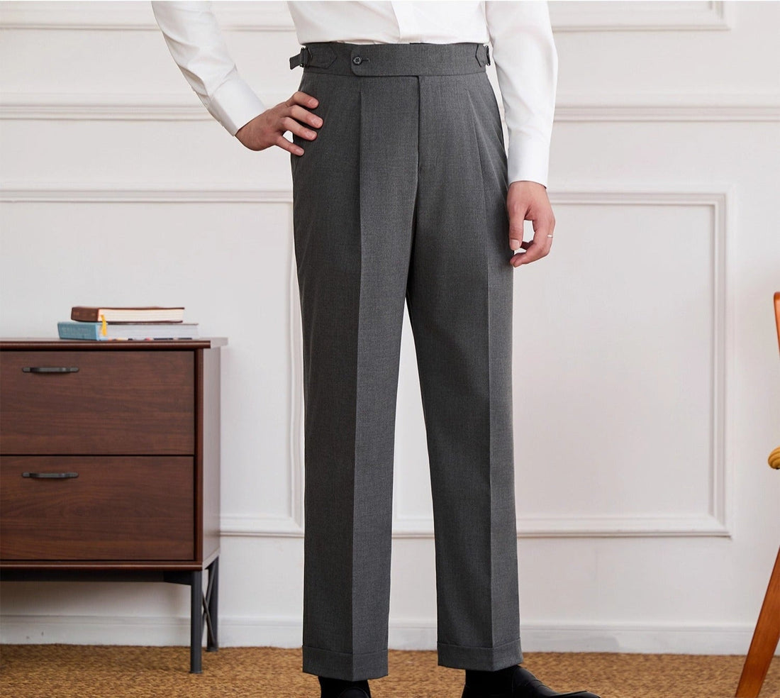 Ivy Straight Fit High Waisted Trousers