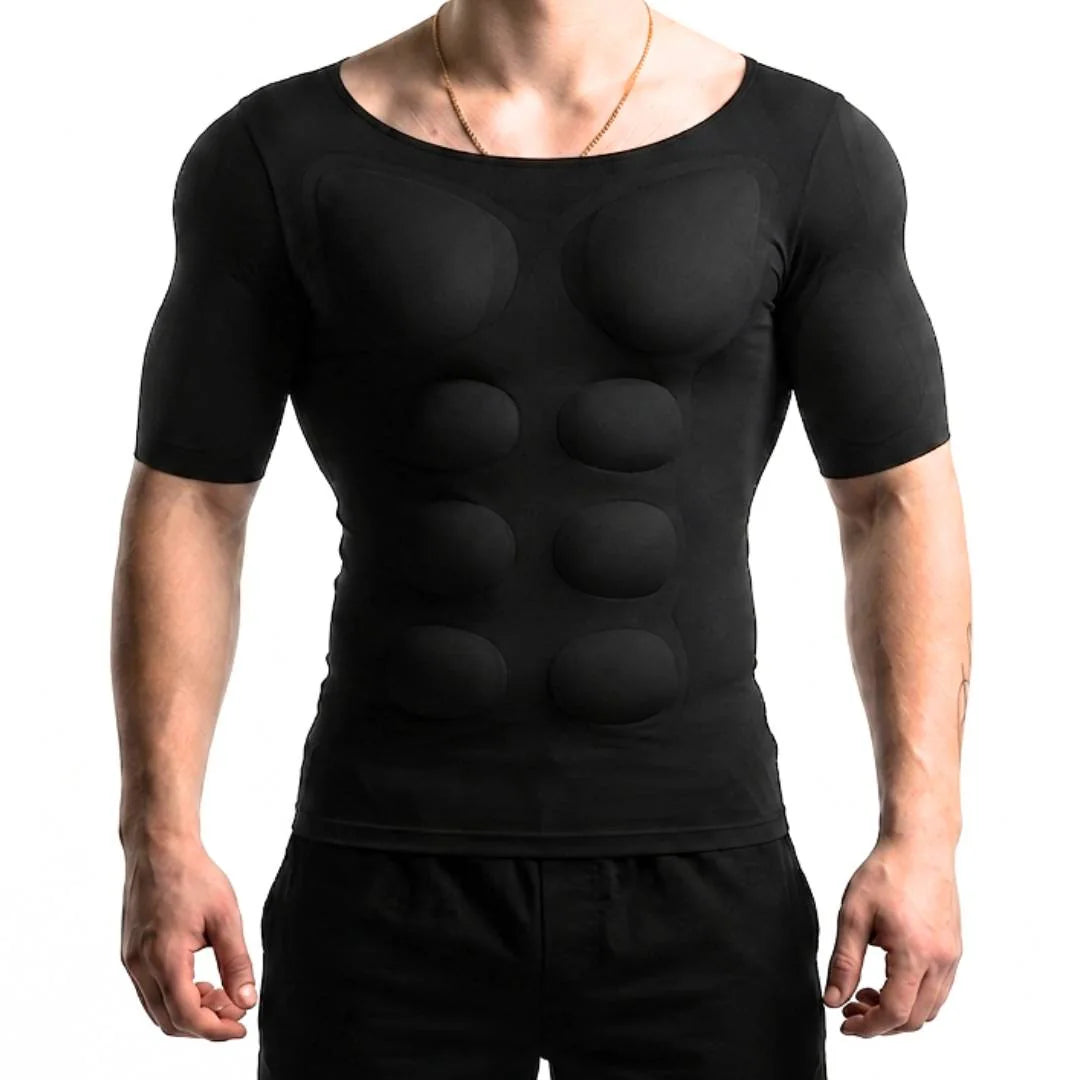 Maglia modellante nera, vista frontale