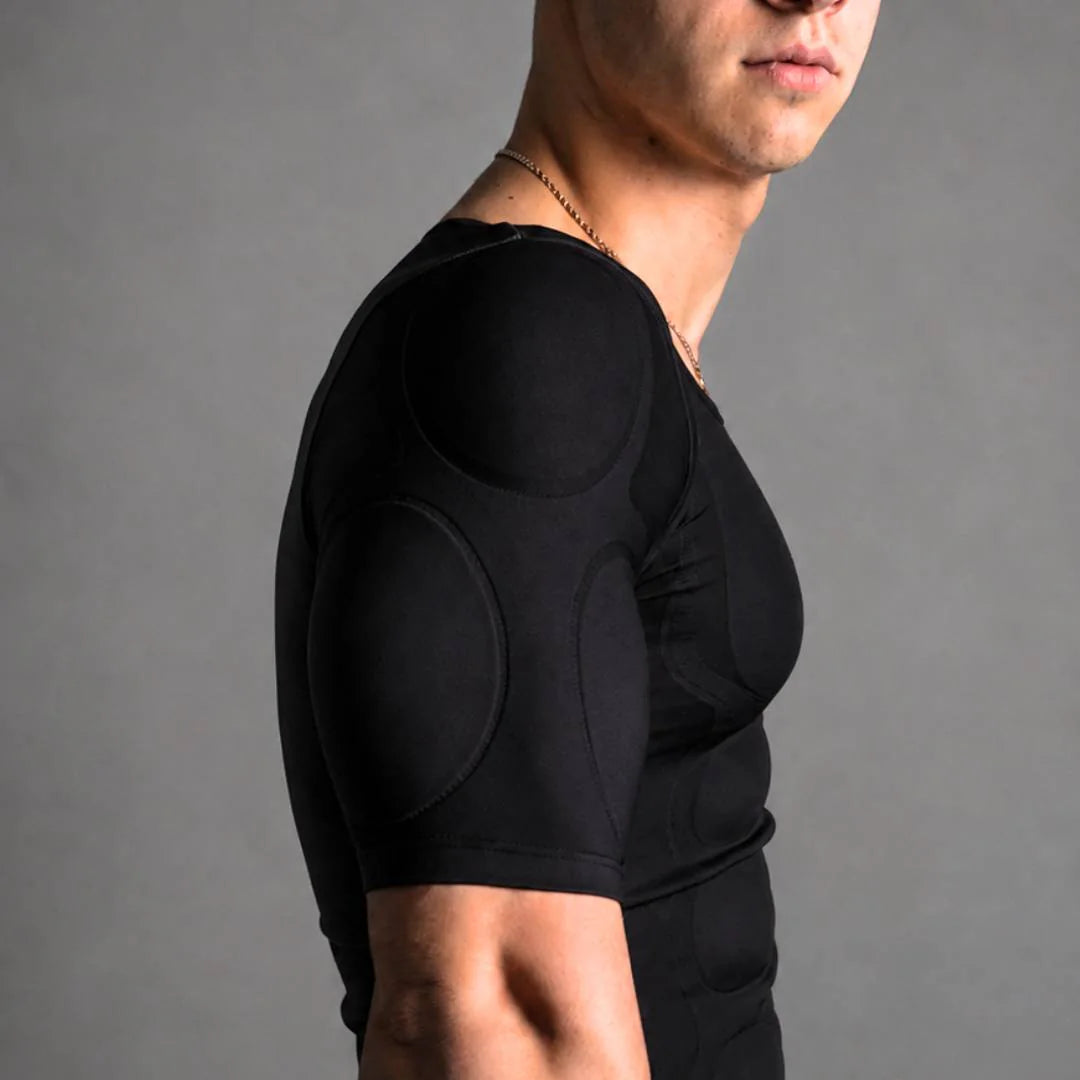 Maglia modellante nera, profilo