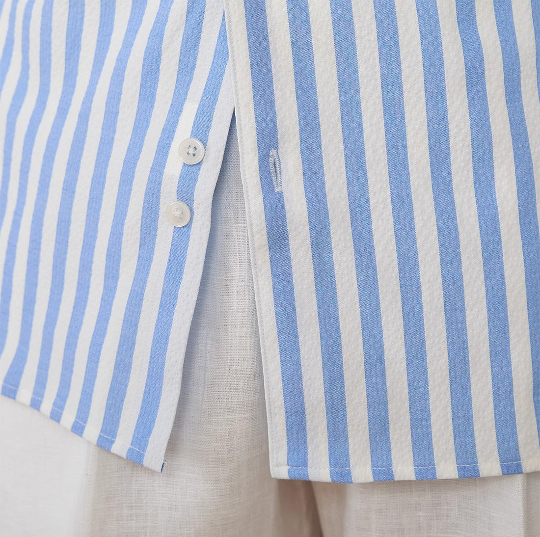 Riyadh Grandad Collar Long Sleeve Shirt